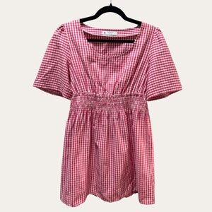 Hot Pink Checkered Thirteen07 Mini Dress